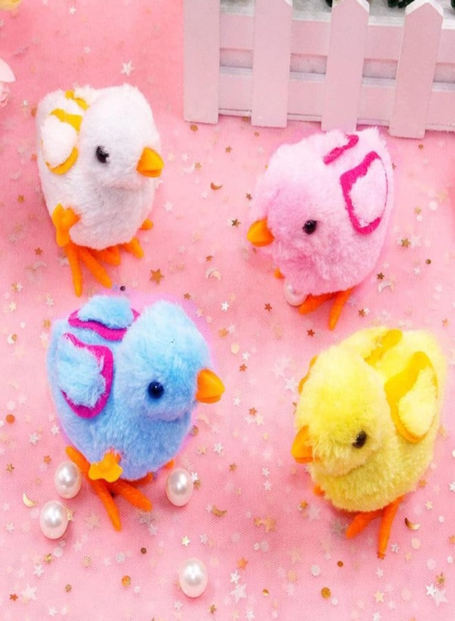 Audaisyly Chick Bunny Wind Up Toys for Kids, 4 PCS Clockwork Novelty Jumping Hopping Toy for Easter Egg Hunt Basket Stocking Party Birthday Gift - Image 2